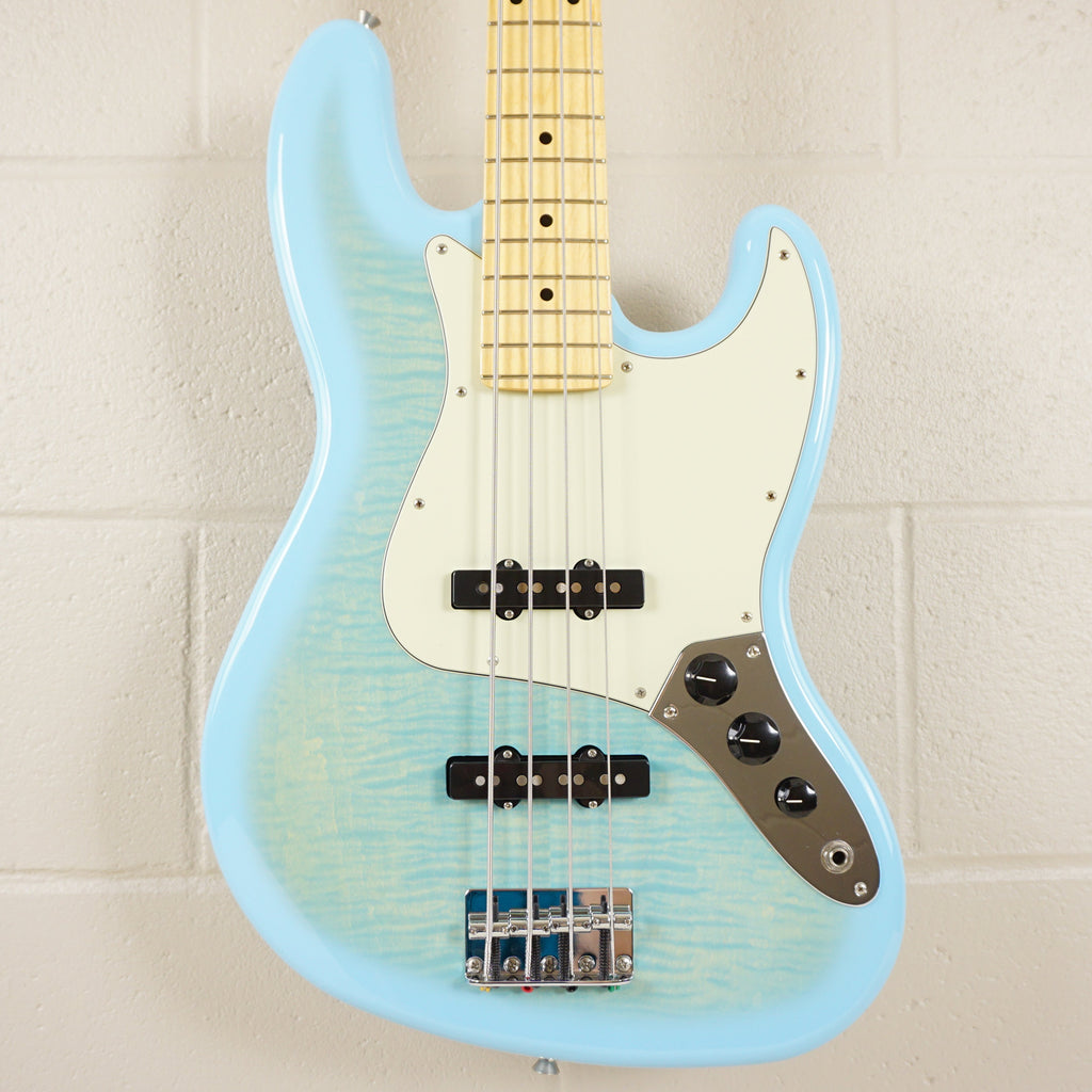 2024 Fender Japan Hybrid II Jazz Bass FMT Flame Celeste Blue Limited Edition