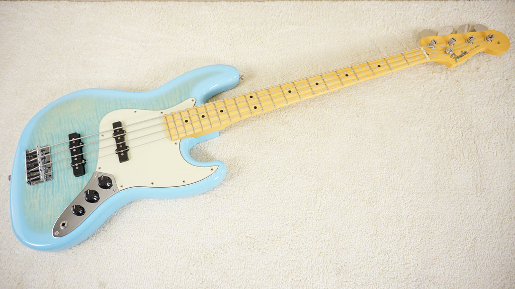 2024 Fender Japan Hybrid II Jazz Bass FMT Flame Celeste Blue Limited Edition