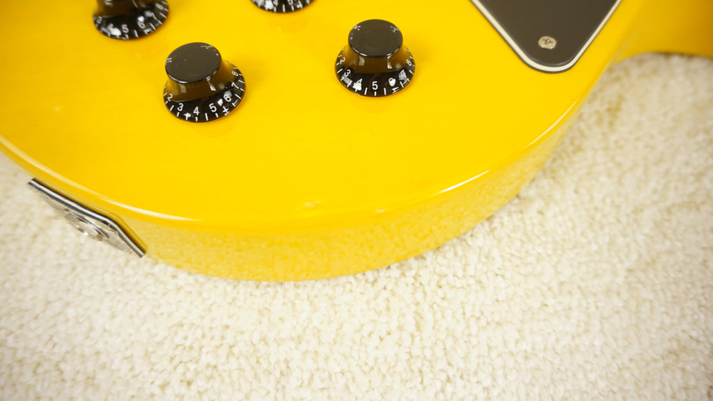Blitz by Aria Pro II Leopard BLP-SPL TV Yellow P90 Electric Guitar