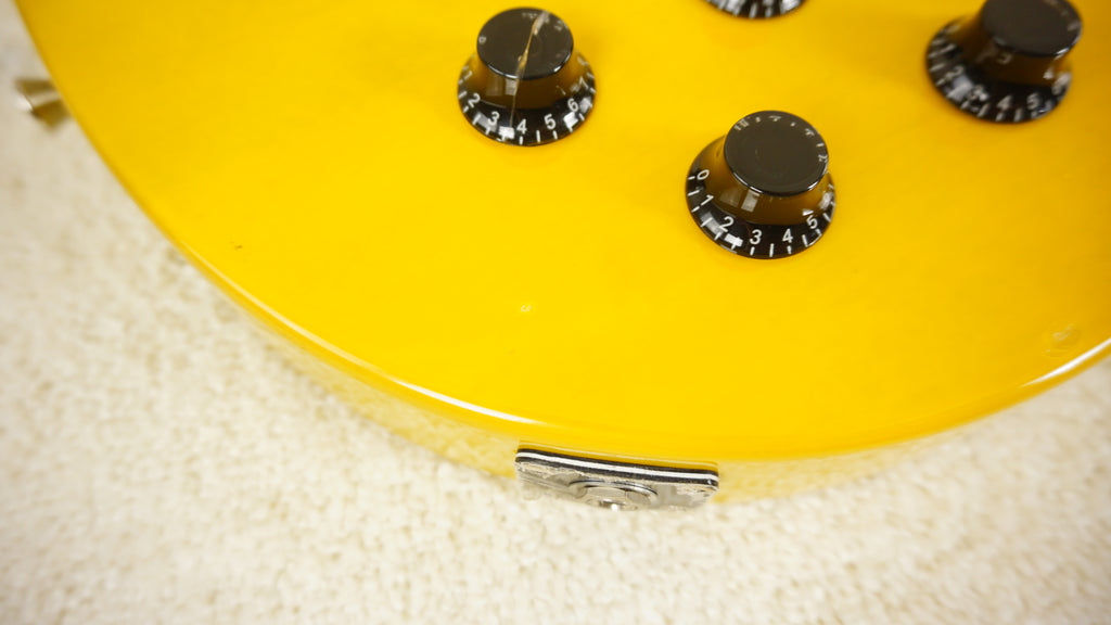 Blitz by Aria Pro II Leopard BLP-SPL TV Yellow P90 Electric Guitar