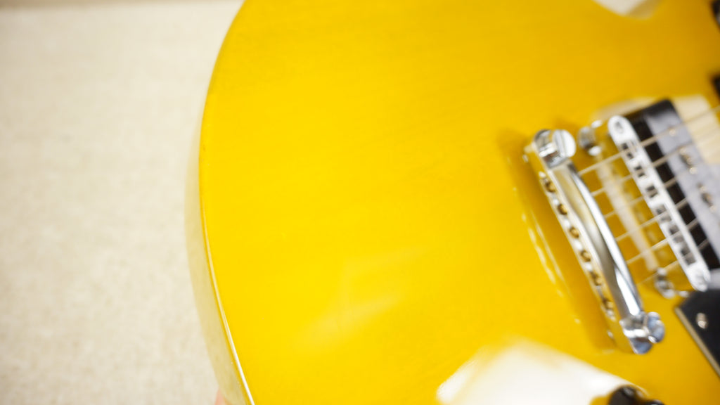 Blitz by Aria Pro II Leopard BLP-SPL TV Yellow P90 Electric Guitar