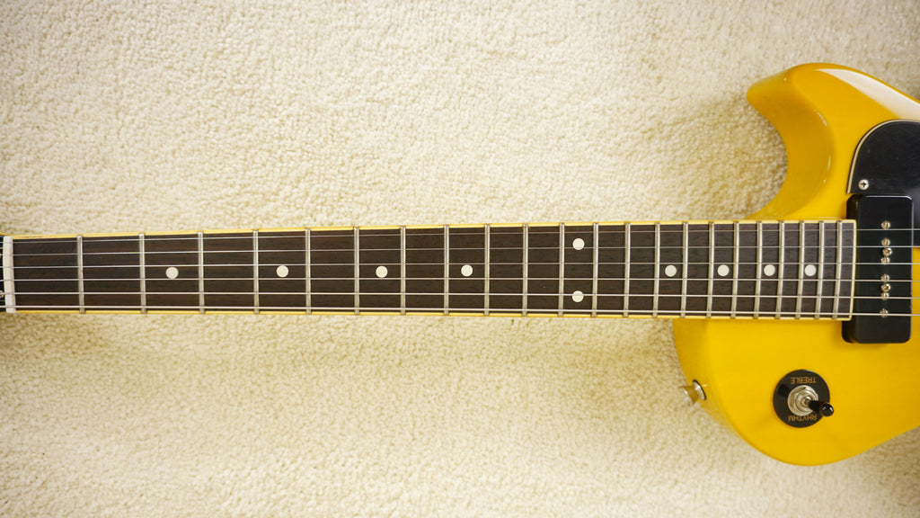 Blitz by Aria Pro II Leopard BLP-SPL TV Yellow P90 Electric Guitar
