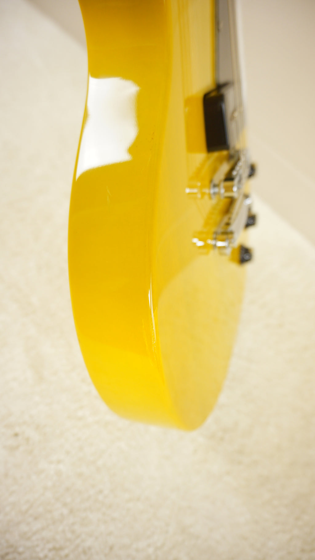 Blitz by Aria Pro II Leopard BLP-SPL TV Yellow P90 Electric Guitar