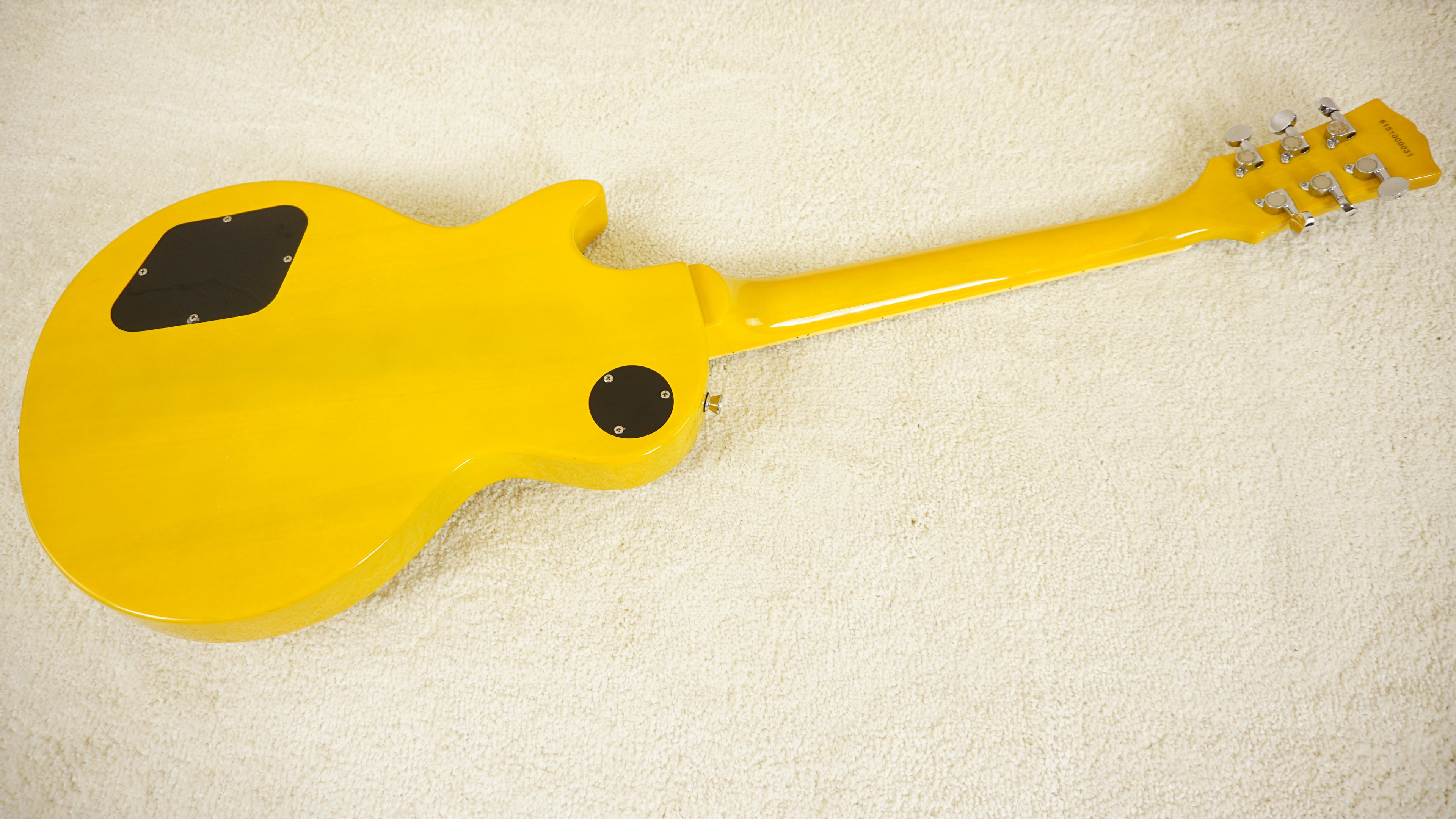 Blitz by Aria Pro II Leopard BLP-SPL TV Yellow P90 Electric Guitar