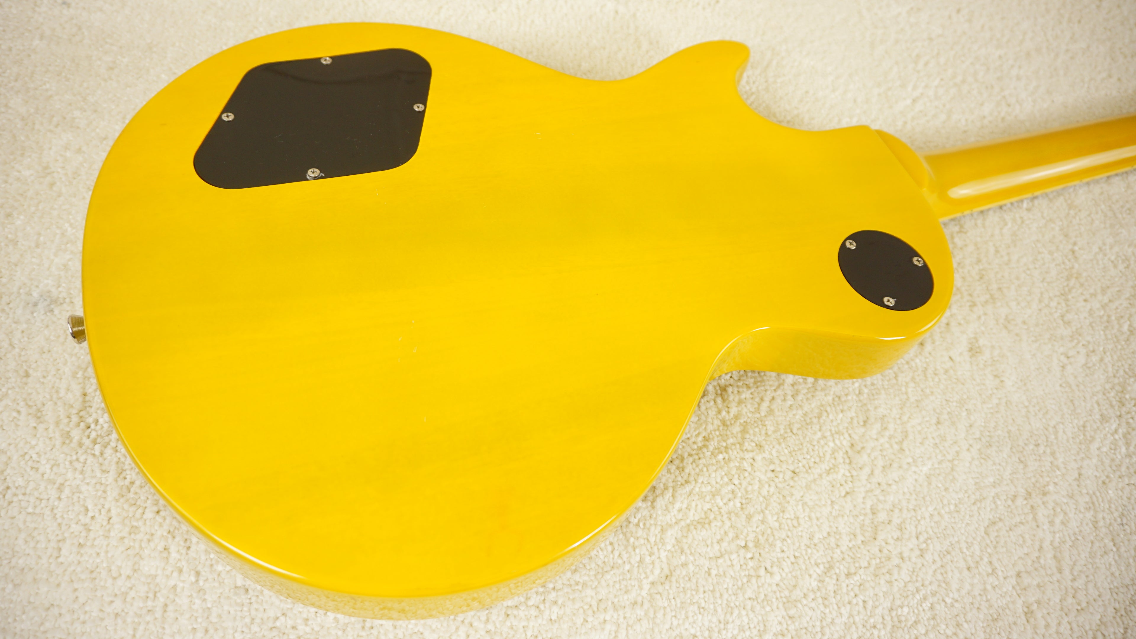 Blitz by Aria Pro II Leopard BLP-SPL TV Yellow P90 Electric Guitar