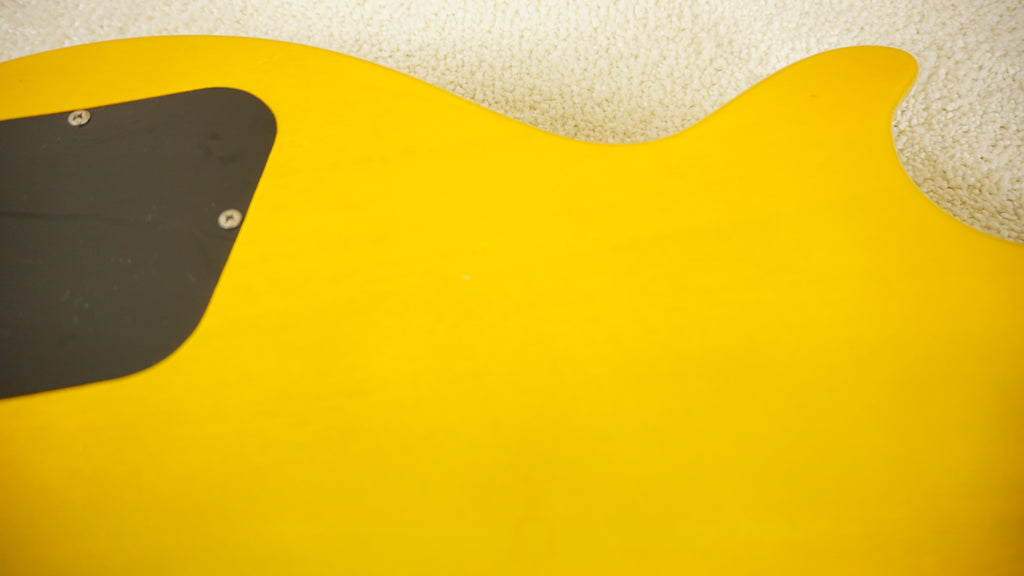 Blitz by Aria Pro II Leopard BLP-SPL TV Yellow P90 Electric Guitar