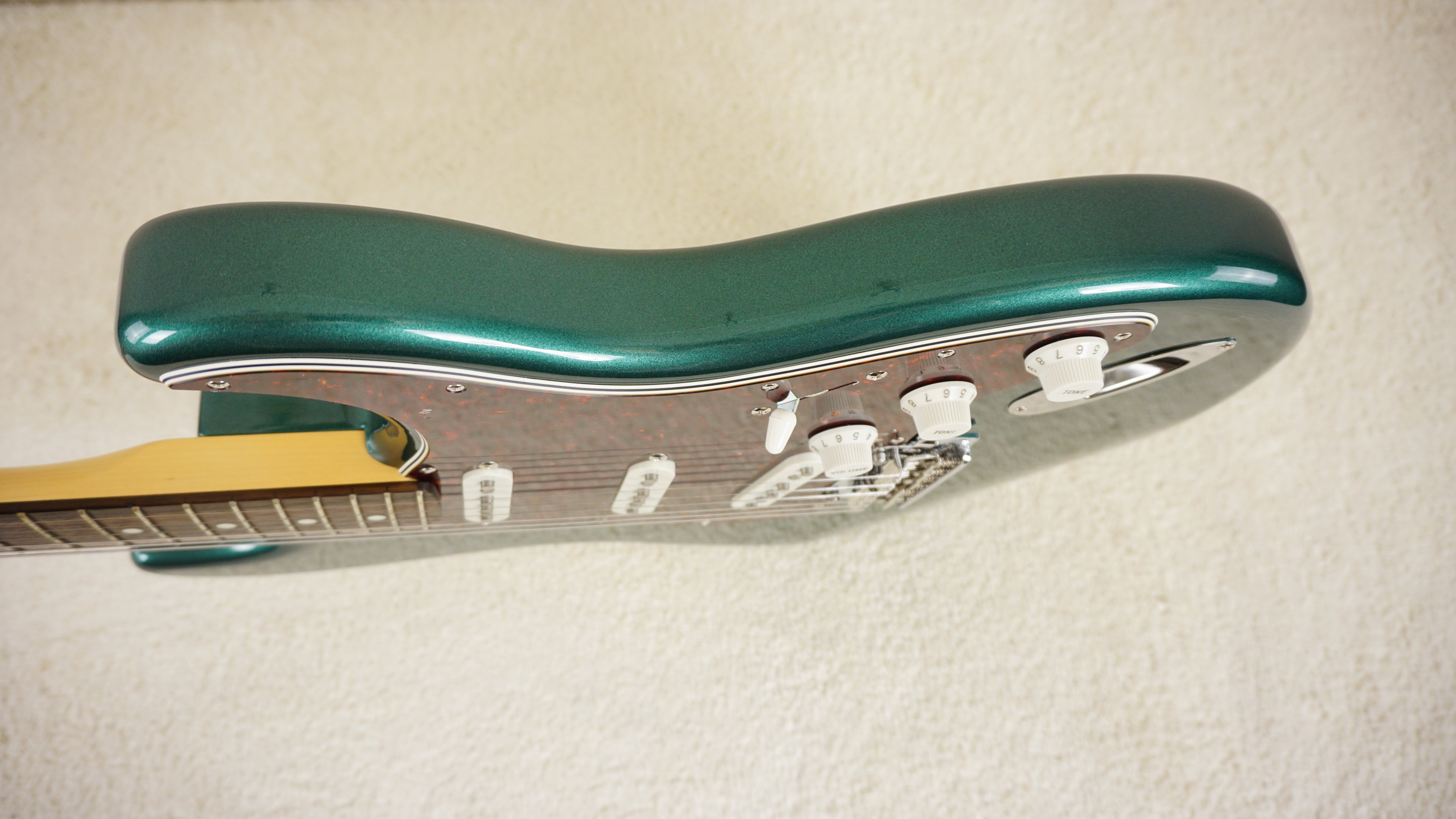 2026 Fender MIJ FSR Hybrid II Stratocaster Sherwood Green Matching Headstock