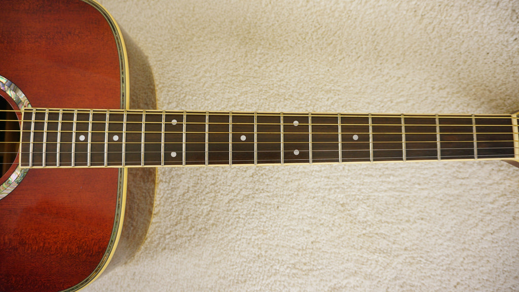 Morris KM-80 Japan Solid Mahogany & Rosewood Acoustic Guitar w/ Hard Case