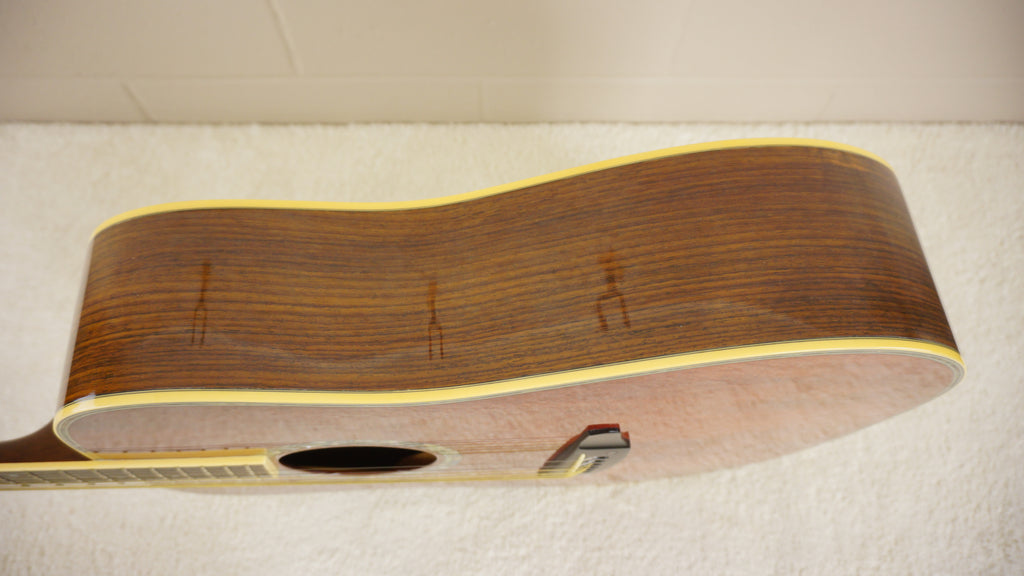 Morris KM-80 Japan Solid Mahogany & Rosewood Acoustic Guitar w/ Hard Case