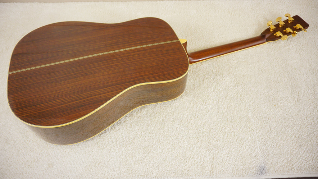 Morris KM-80 Japan Solid Mahogany & Rosewood Acoustic Guitar w/ Hard Case