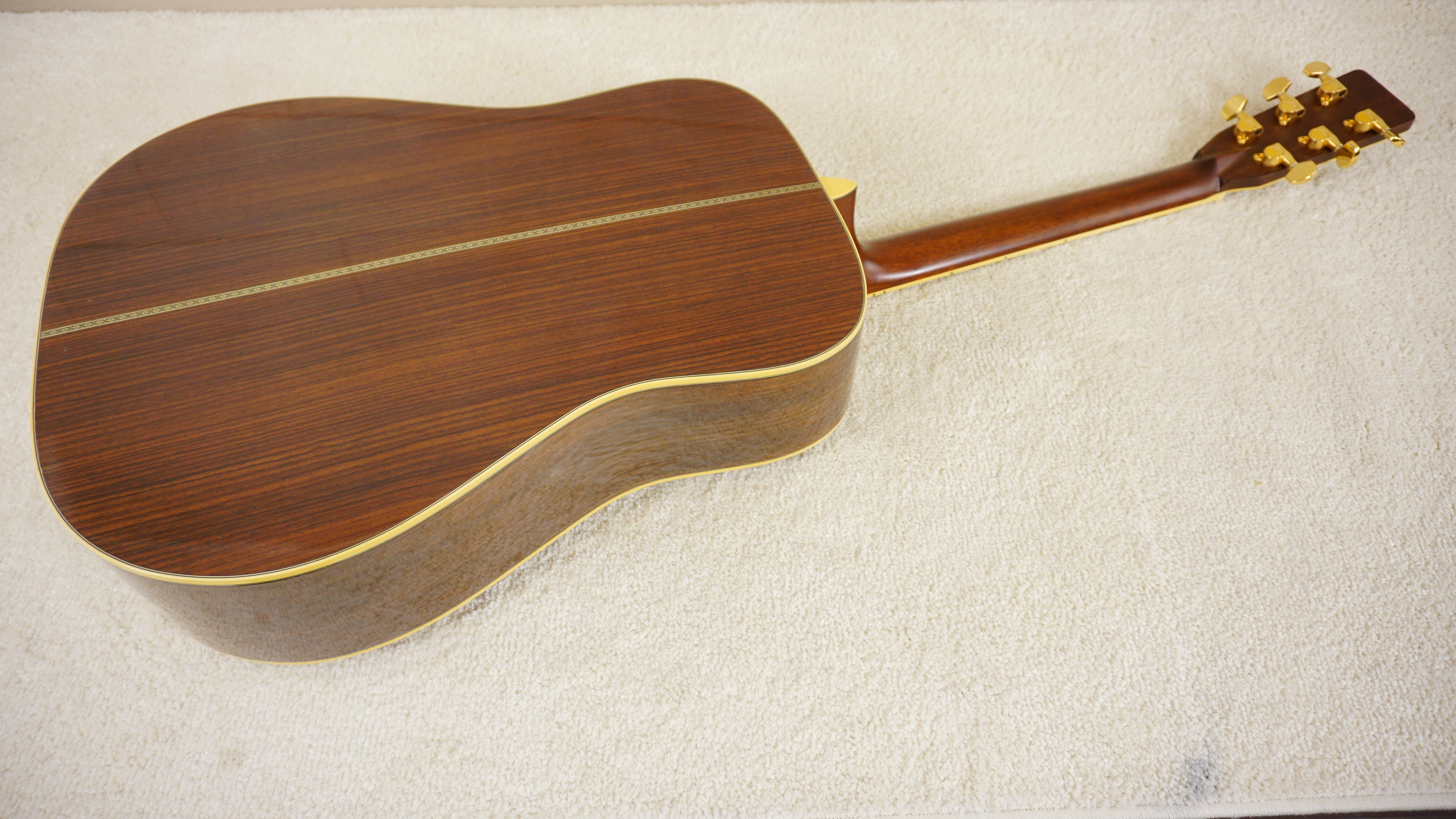 Morris KM-80 Japan Solid Mahogany & Rosewood Acoustic Guitar w/ Hard Case
