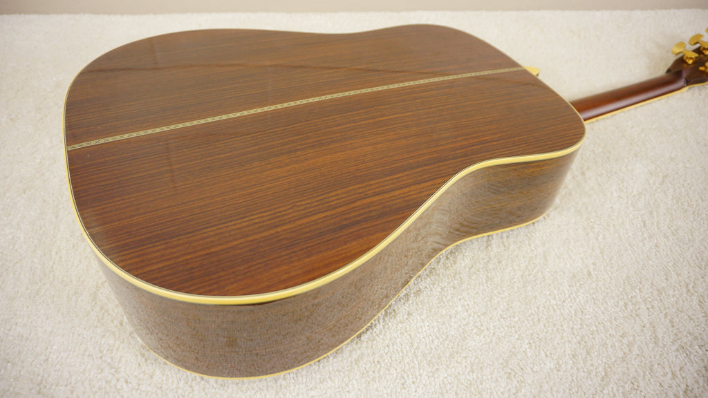 Morris KM-80 Japan Solid Mahogany & Rosewood Acoustic Guitar w/ Hard Case