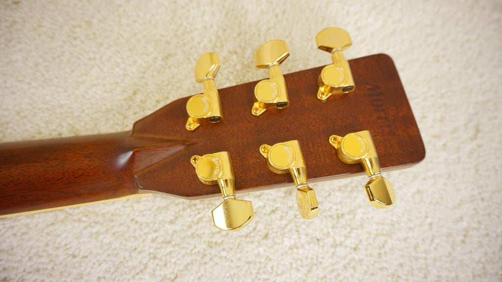Morris KM-80 Japan Solid Mahogany & Rosewood Acoustic Guitar w/ Hard Case