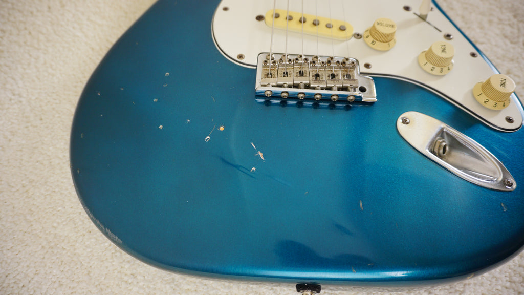 Fender Japan ST-62AS/H 40th Anniversary 1994 Lake Placid Blue Foto Flame