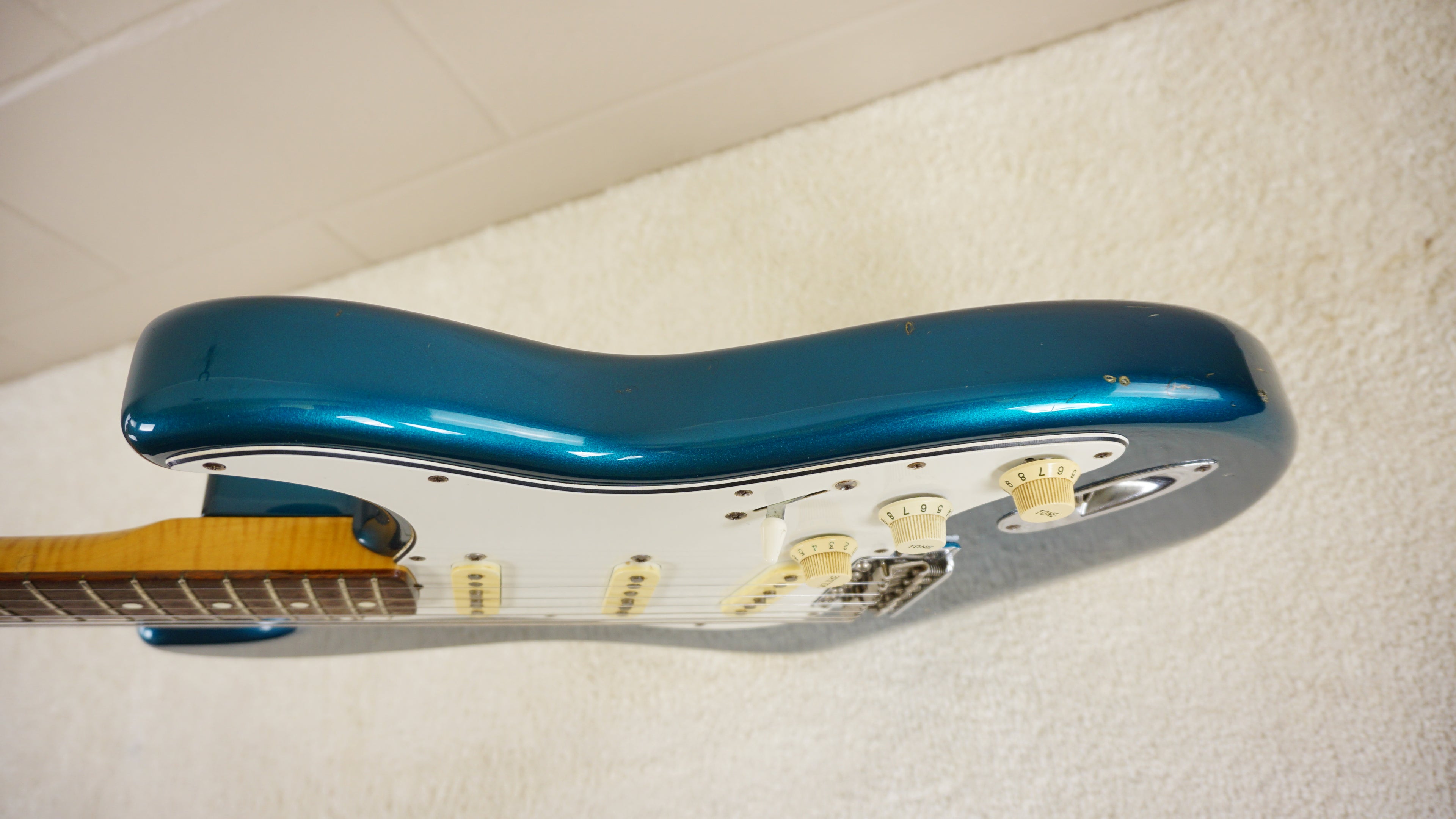 Fender Japan ST-62AS/H 40th Anniversary 1994 Lake Placid Blue Foto Flame