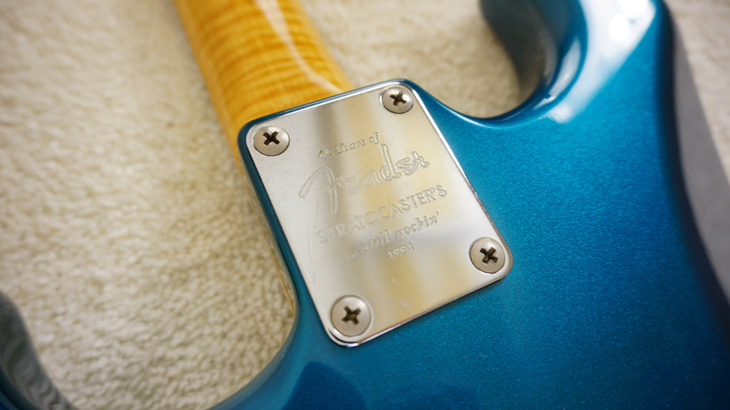 Fender Japan ST-62AS/H 40th Anniversary 1994 Lake Placid Blue Foto Flame