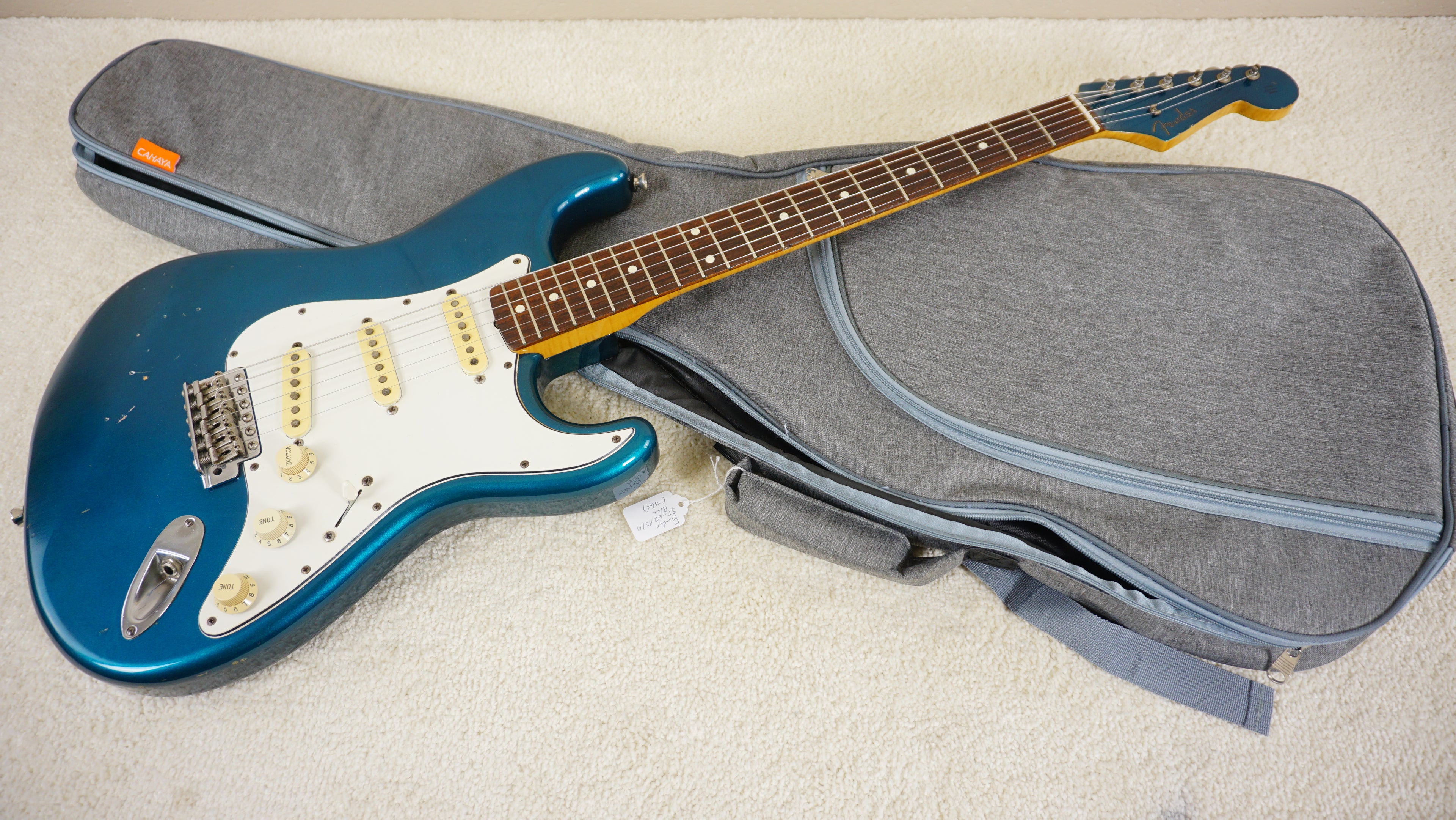 Fender Japan ST-62AS/H 40th Anniversary 1994 Lake Placid Blue Foto Flame