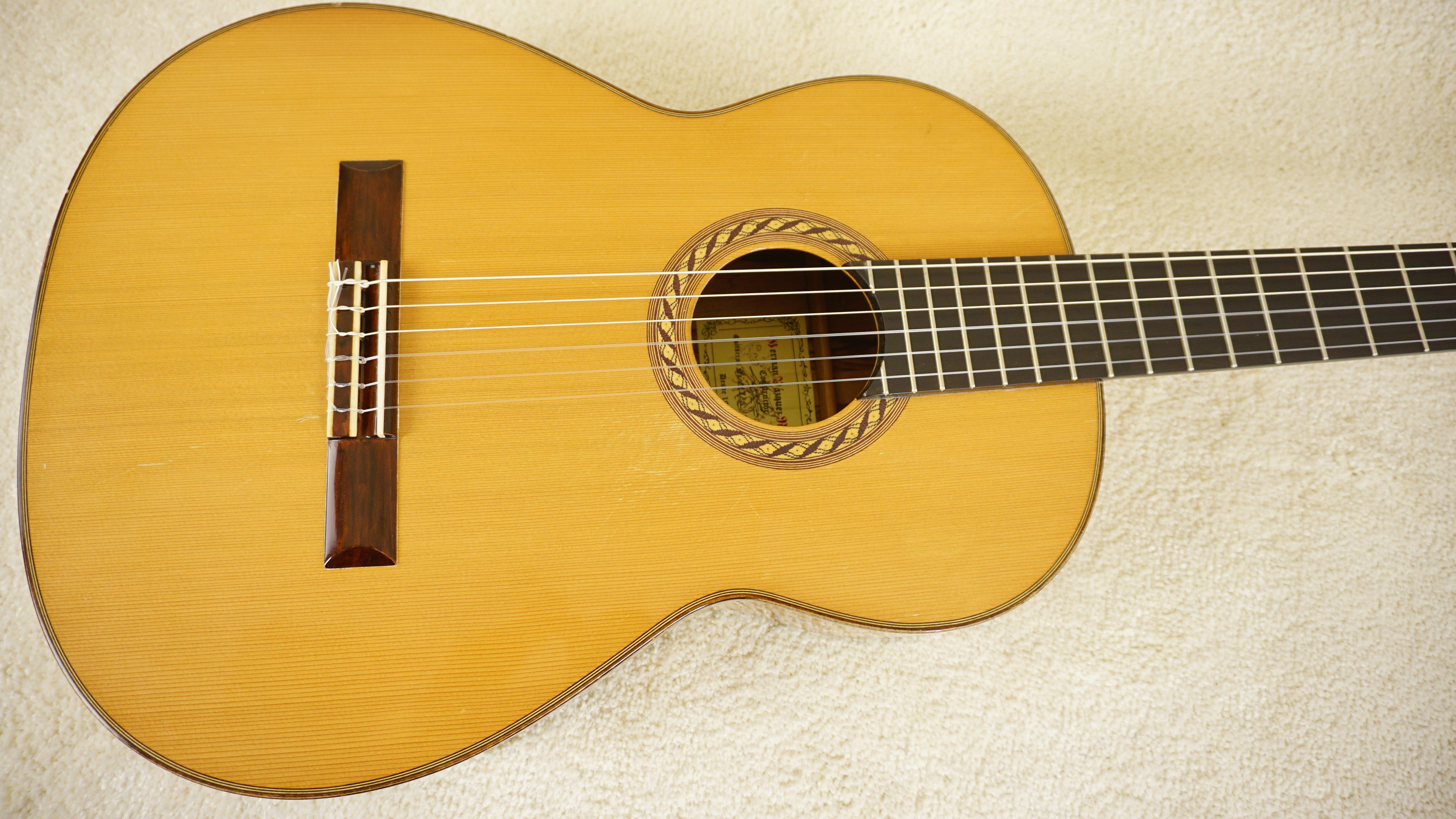 2015 German Vazquez Rubio Estudio Classical Guitar Spruce / Palo Escrito