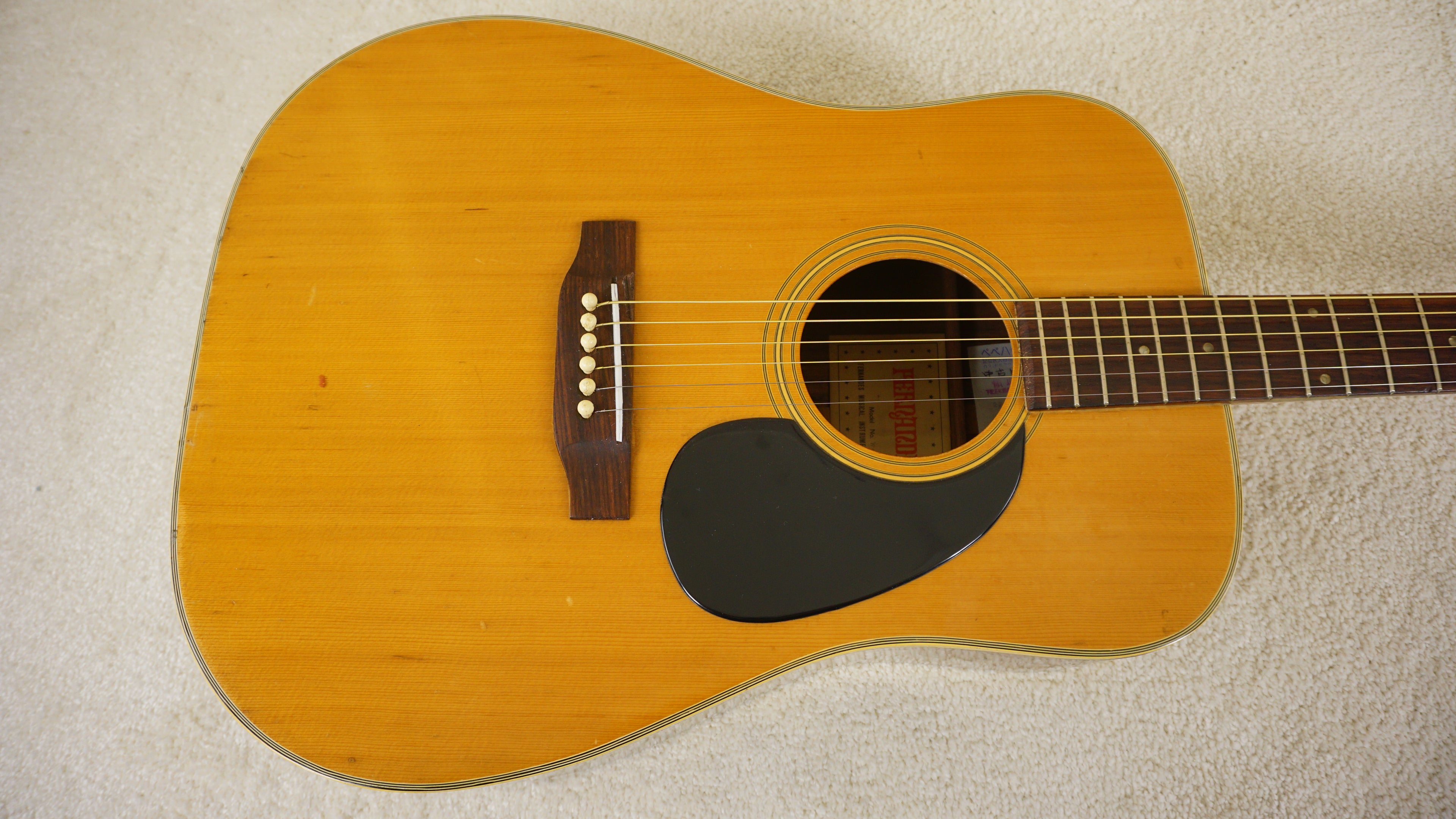 1970s Fernandes W-200 Vintage MIJ Japan Dreadnought Acoustic Guitar