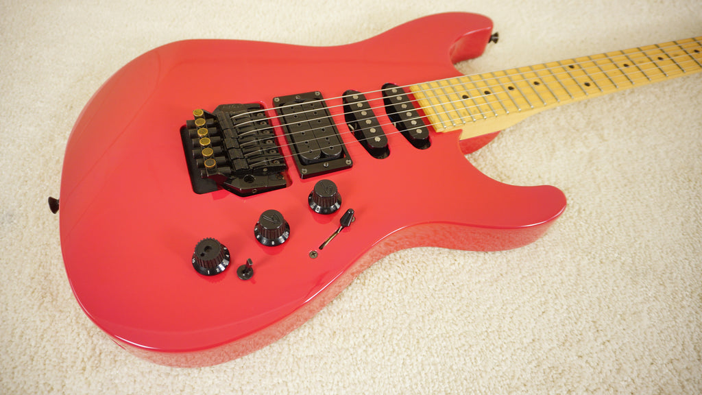 1988 Fender HM Strat 25-8102 Razz Berry Maple w/ Original Case - All Original