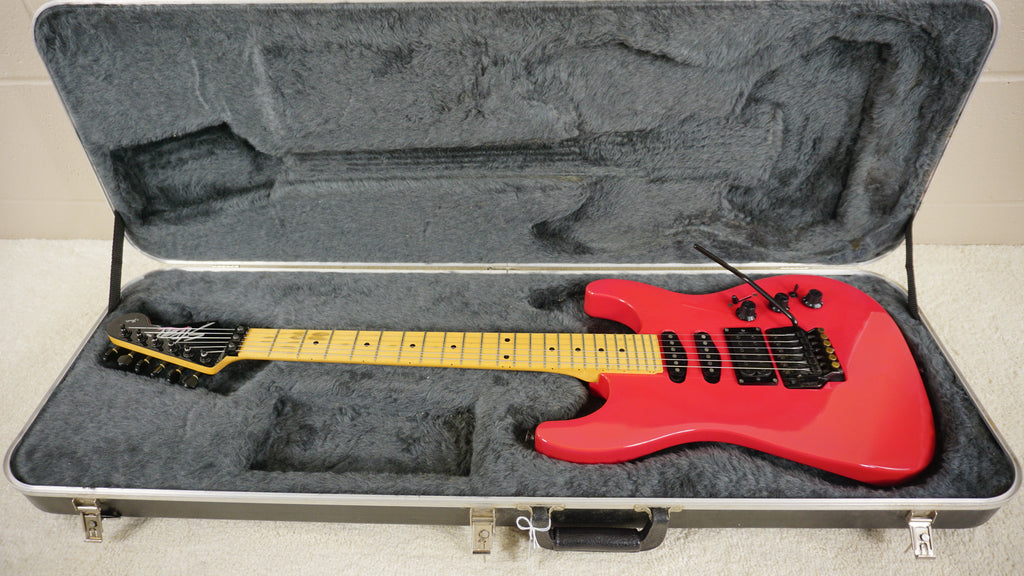 1988 Fender HM Strat 25-8102 Razz Berry Maple w/ Original Case - All Original