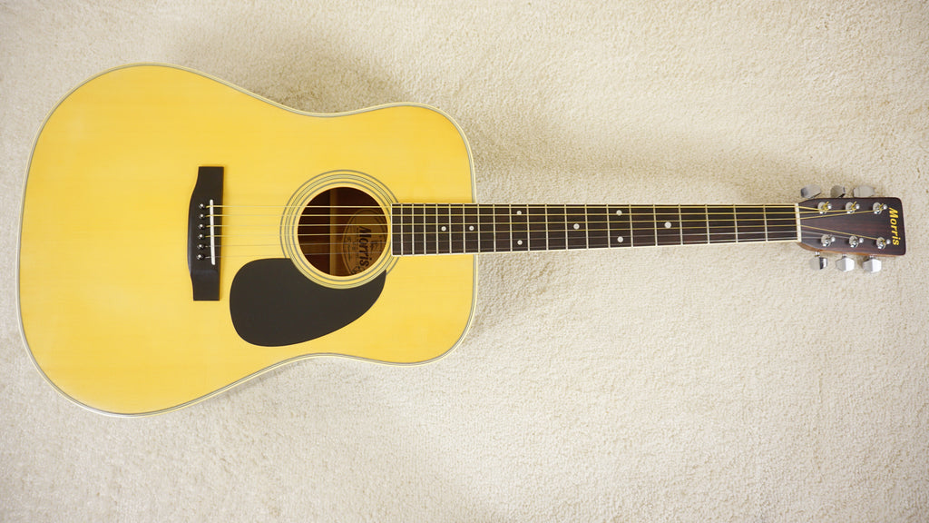 1970s Morris W-25 Vintage MIJ Rosewood Dreadnought Acoustic w/ Gig Bag