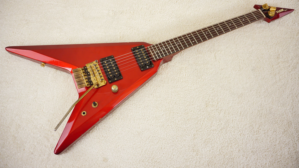 1984 Greco Tusk GTX-55 Ferrari Red MIJ Electric Guitar w/ Original Gig Bag