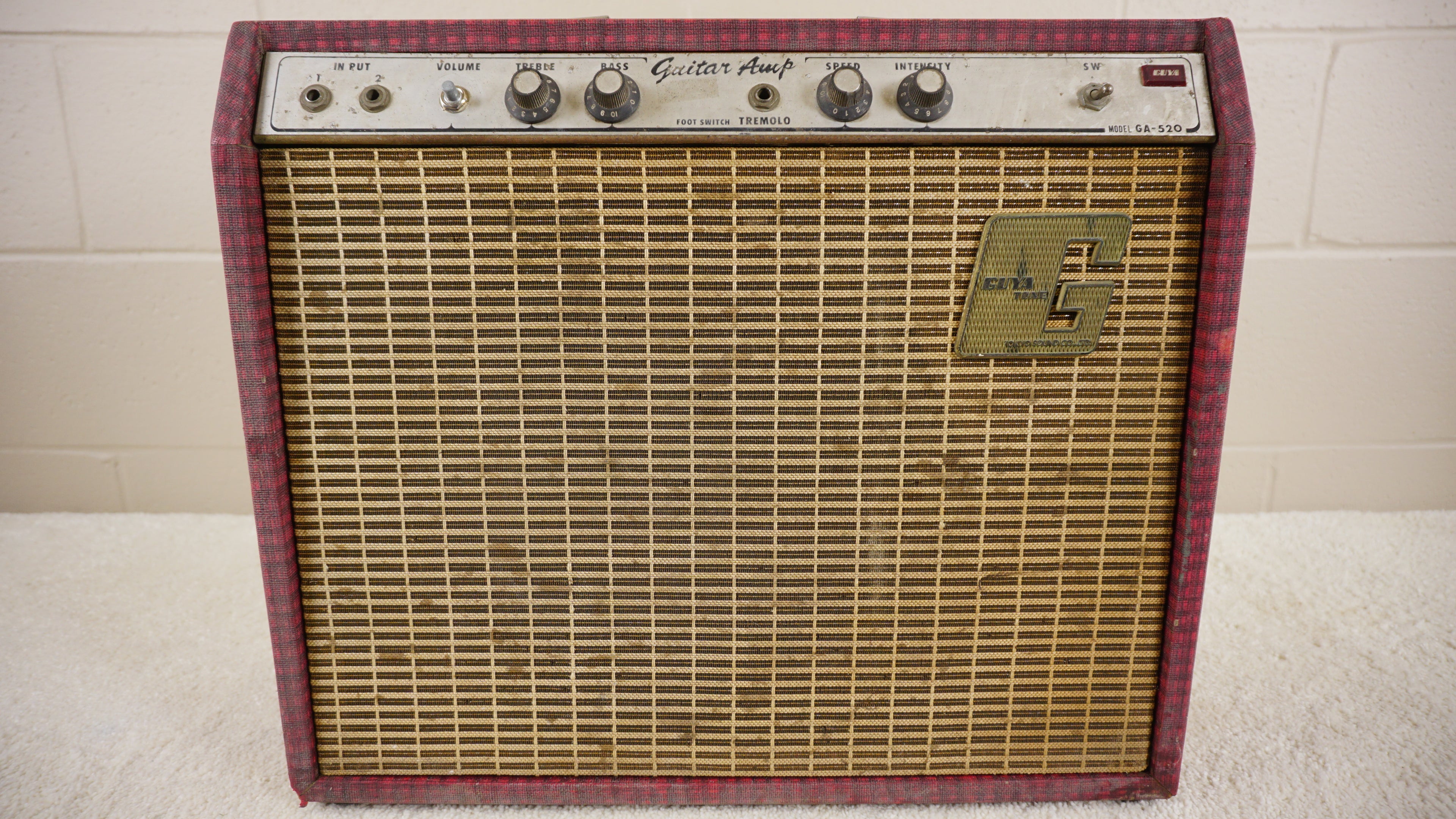 1960s Guyatone GA-520 Vintage Tube Guitar Amp 1x12 Tremolo - Restored