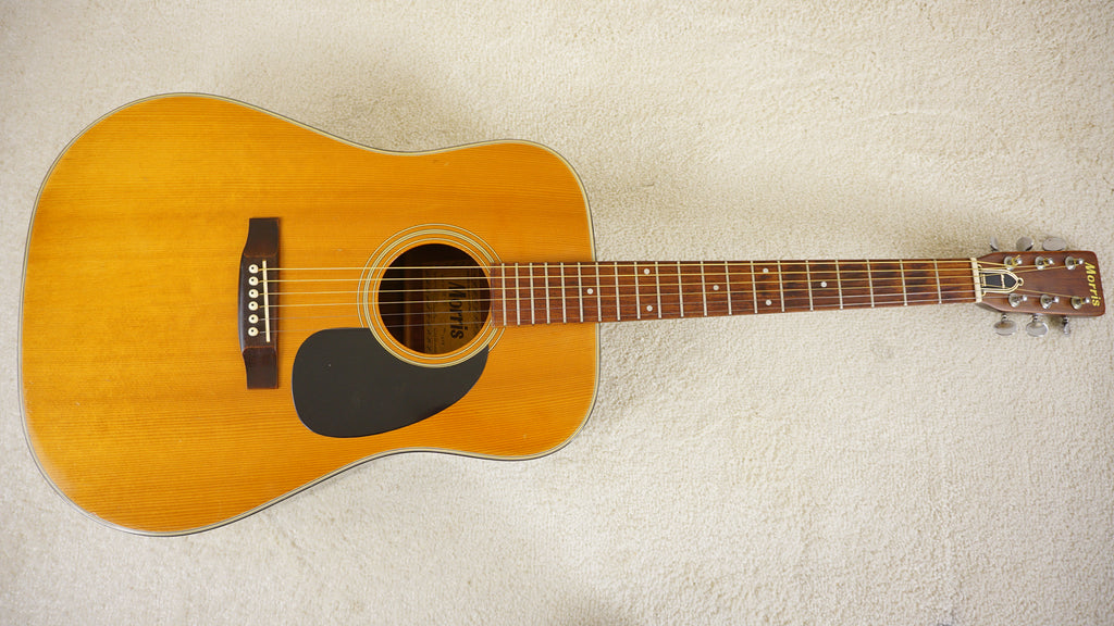 1972 Morris W-15 Vintage MIJ Dreadnought Acoustic Guitar - Natural