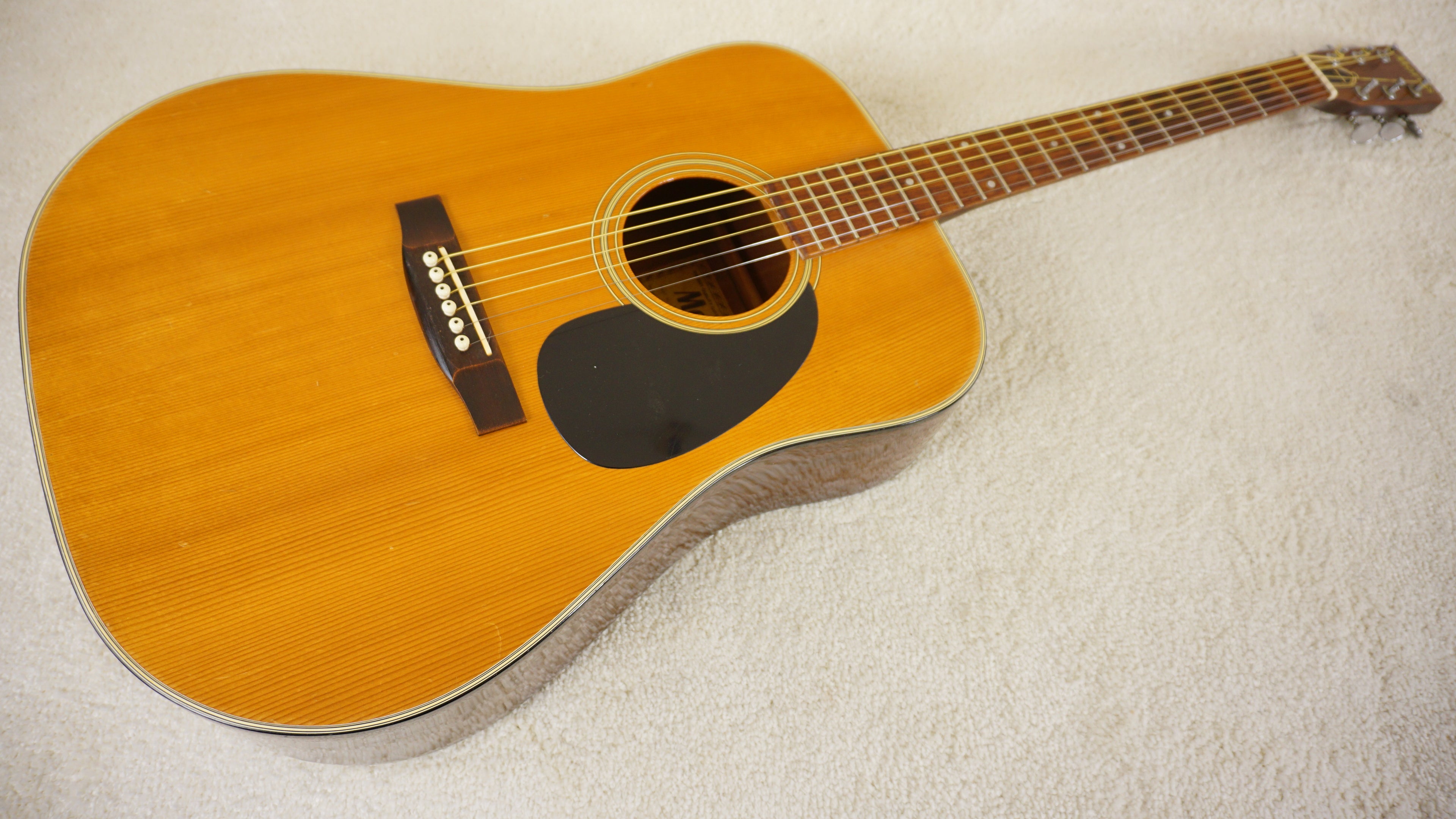 1972 Morris W-15 Vintage MIJ Dreadnought Acoustic Guitar - Natural