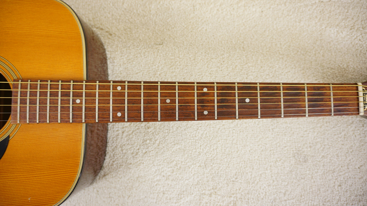 1972 Morris W-15 Vintage MIJ Dreadnought Acoustic Guitar - Natural