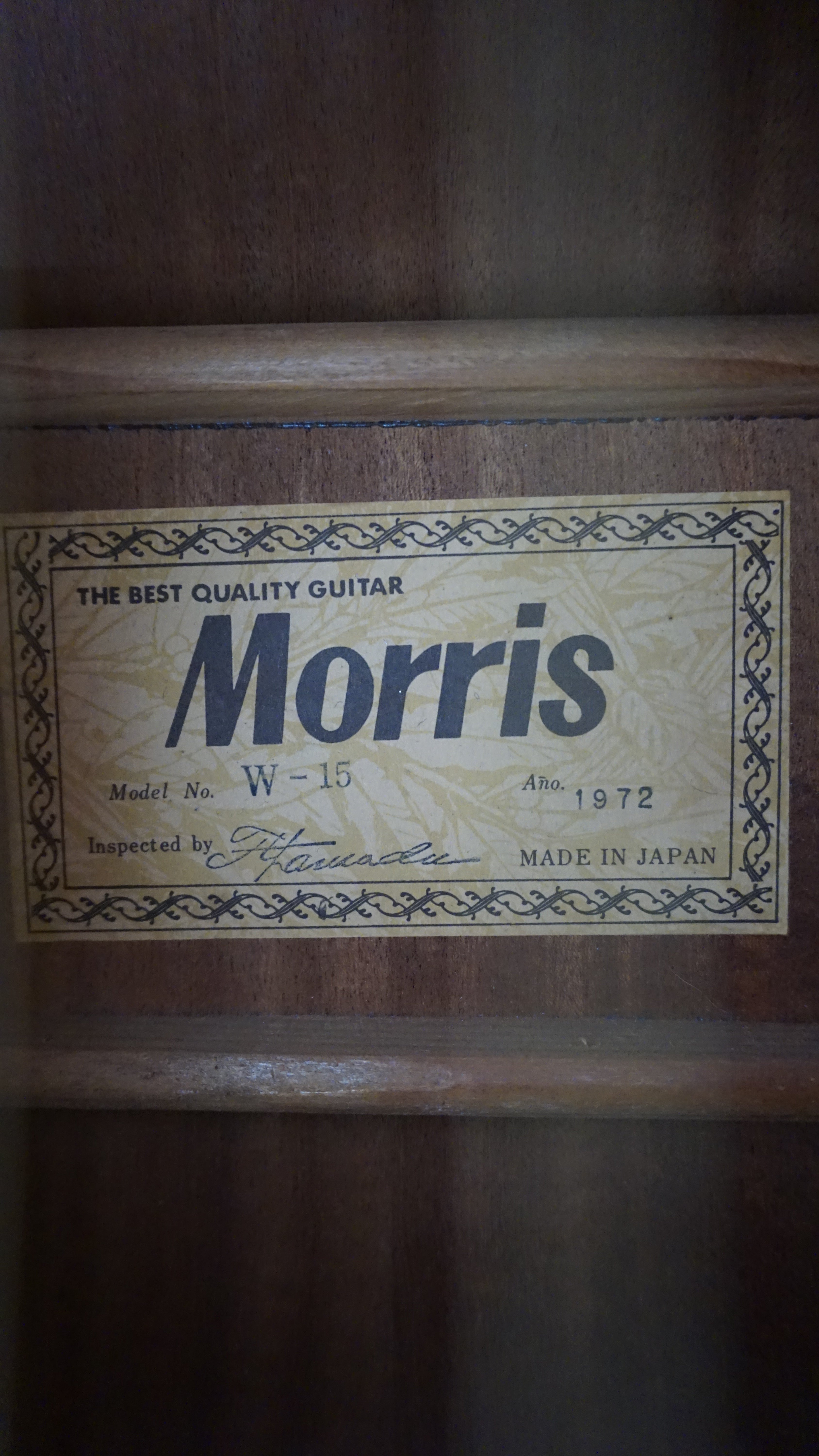 1972 Morris W-15 Vintage MIJ Dreadnought Acoustic Guitar - Natural