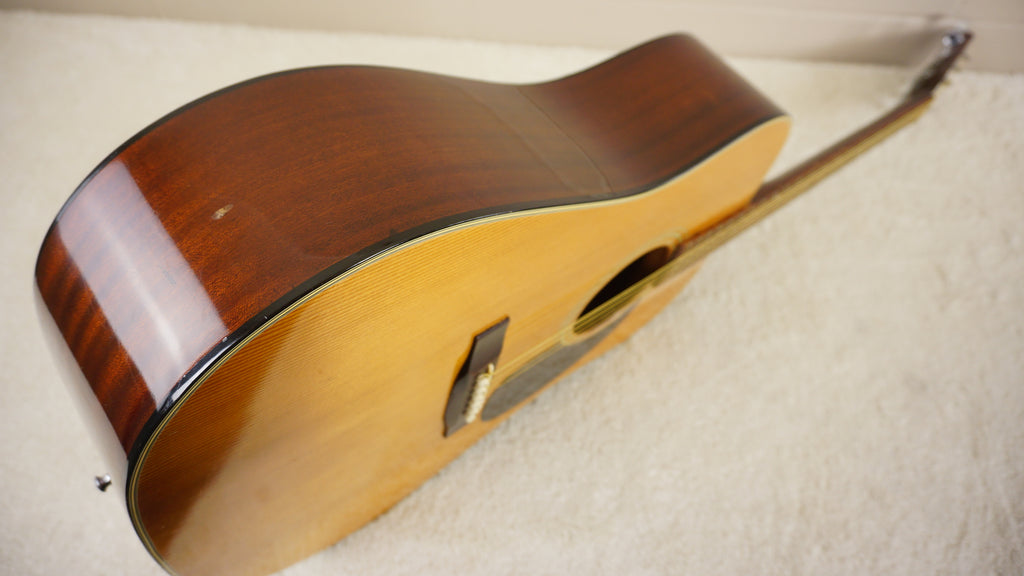 1972 Morris W-15 Vintage MIJ Dreadnought Acoustic Guitar - Natural