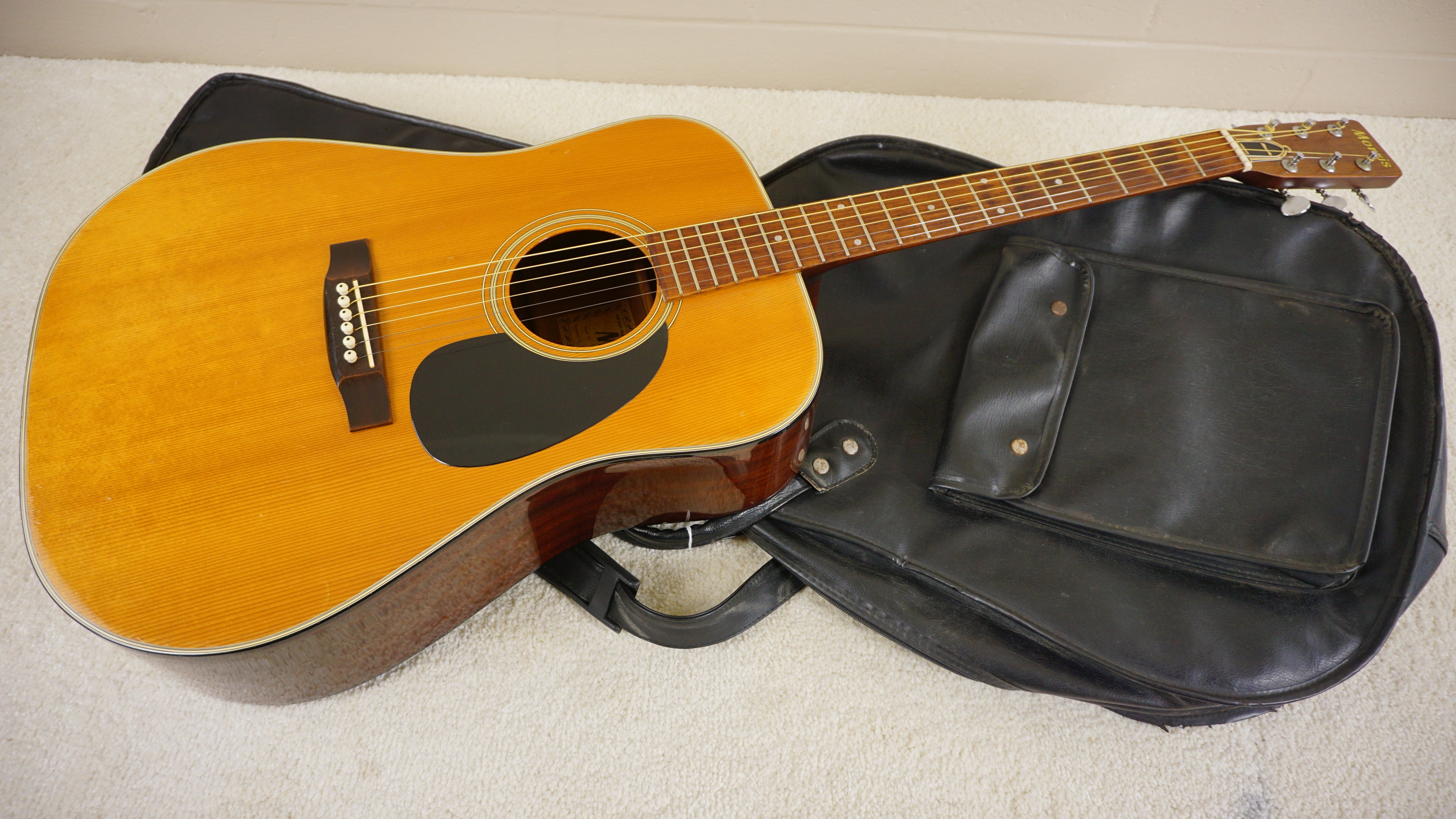1972 Morris W-15 Vintage MIJ Dreadnought Acoustic Guitar - Natural