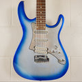 1990s Metal Driver Superstrat Blue Silver Burst HSS Electric Guitar MIJ