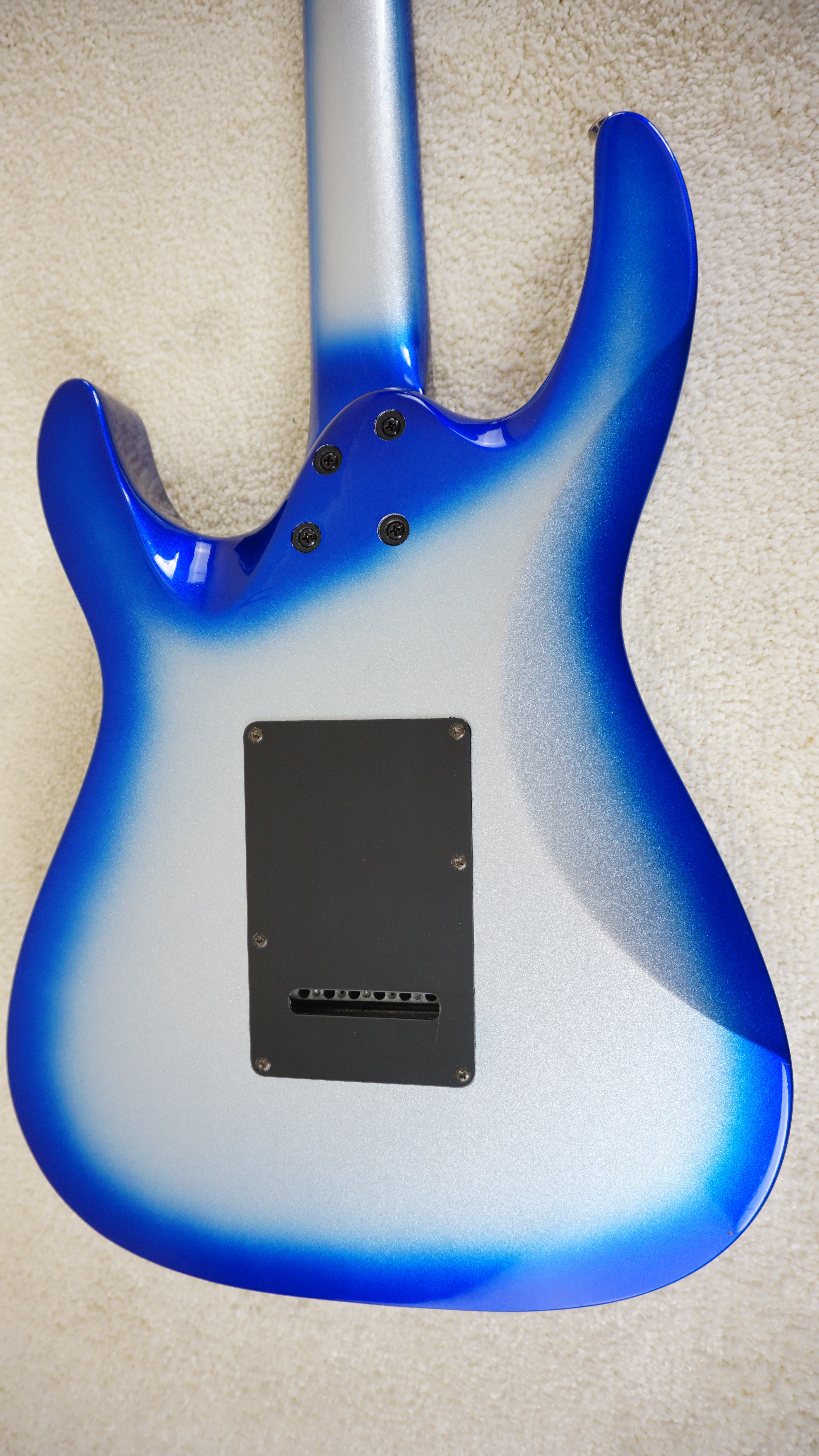 1990s Metal Driver Superstrat Blue Silver Burst HSS Electric Guitar MIJ