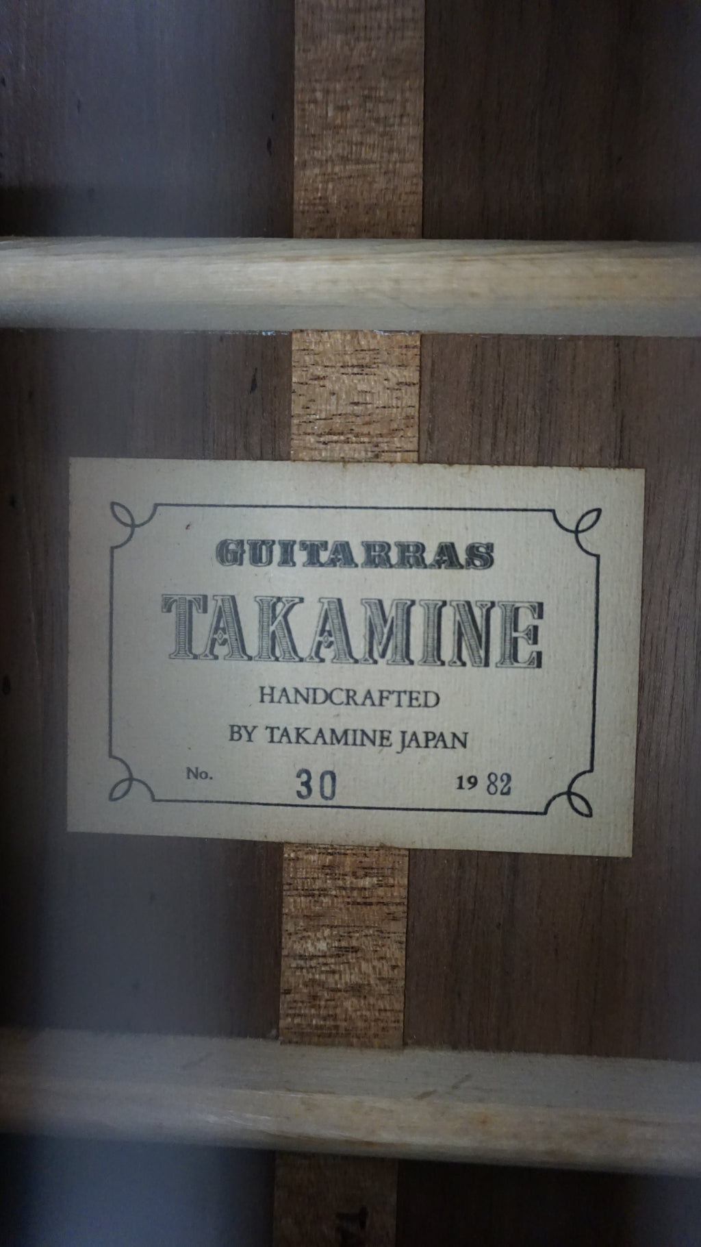 1982 Takamine No. 30 Handcrafted Classical Guitar MIJ w/ Hard Case