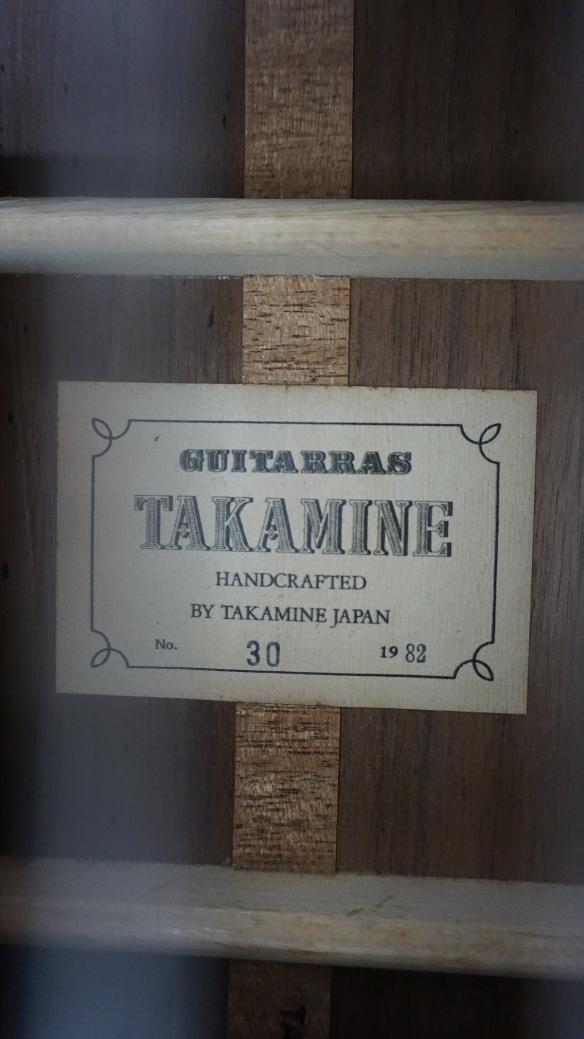 1982 Takamine No. 30 Handcrafted Classical Guitar MIJ w/ Hard Case
