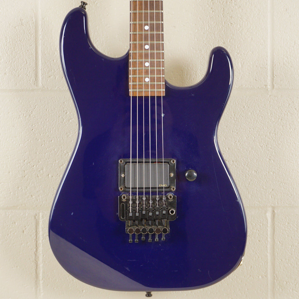 1987 Charvel Model 2 Electric Blue MIJ EMG JT-6 w/ Original Hard Case