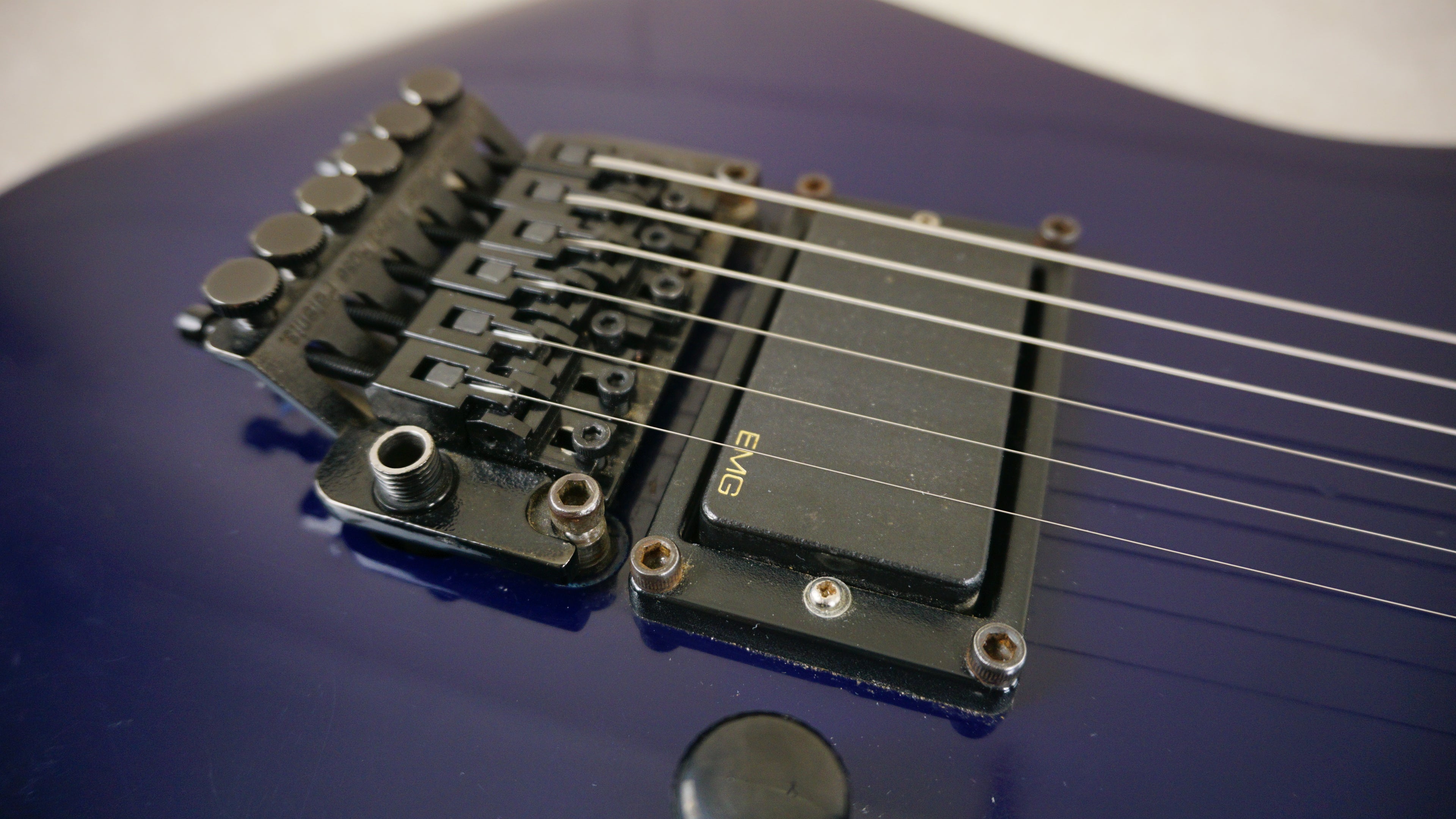 1987 Charvel Model 2 Electric Blue MIJ EMG JT-6 w/ Original Hard Case