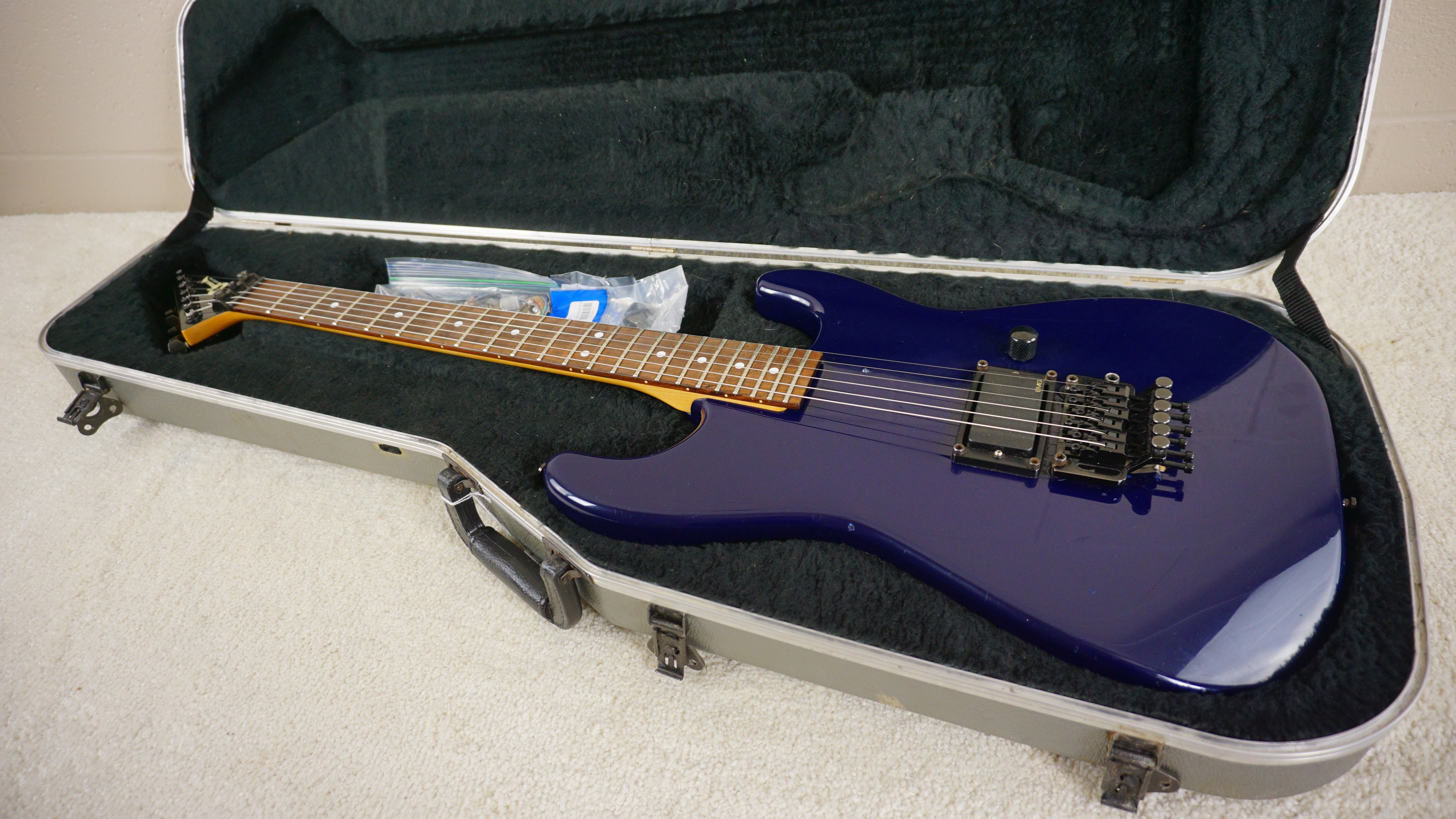 1987 Charvel Model 2 Electric Blue MIJ EMG JT-6 w/ Original Hard Case