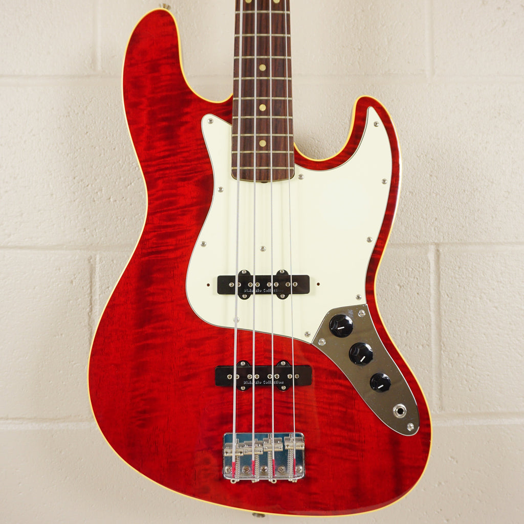 2005-06 Fender Japan AJB-100DMC Aerodyne Jazz Bass Flame Red DMC