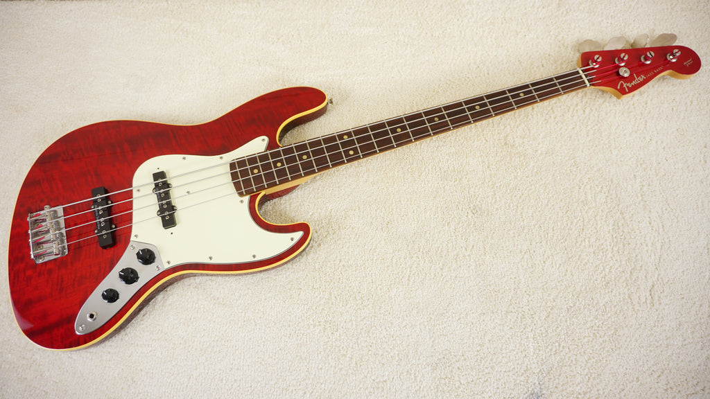 2005-06 Fender Japan AJB-100DMC Aerodyne Jazz Bass Flame Red DMC
