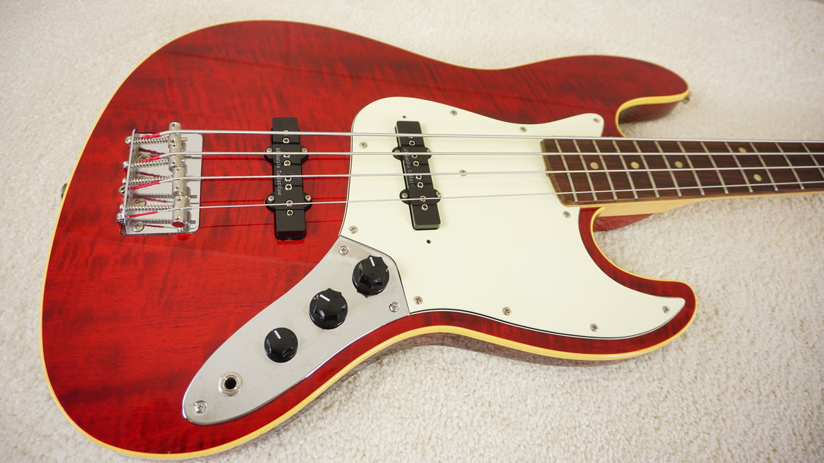 2005-06 Fender Japan AJB-100DMC Aerodyne Jazz Bass Flame Red DMC