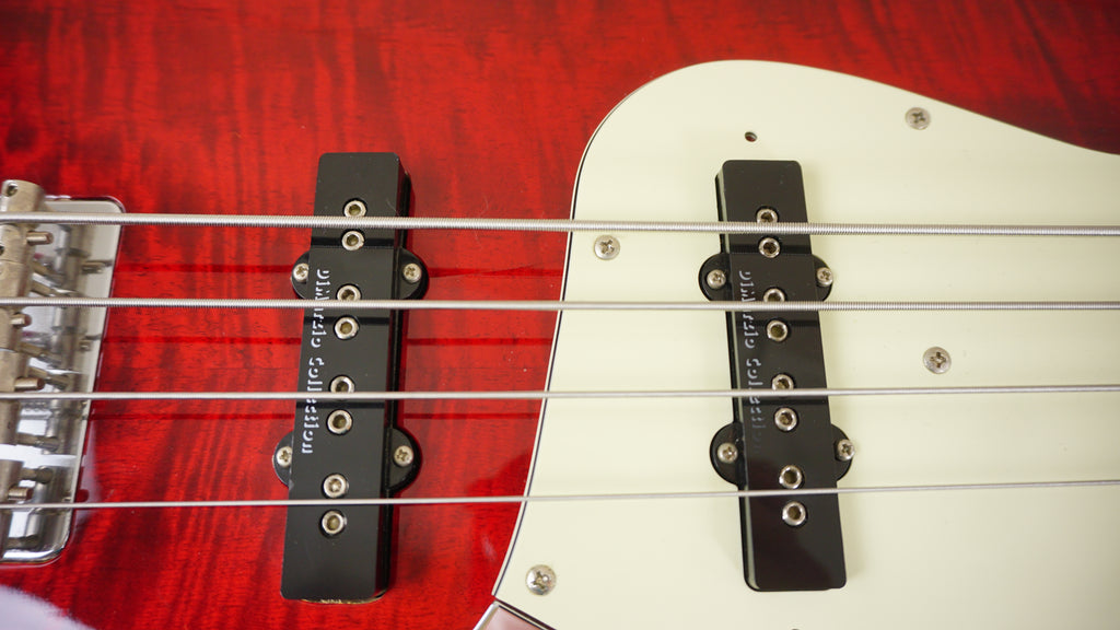 2005-06 Fender Japan AJB-100DMC Aerodyne Jazz Bass Flame Red DMC