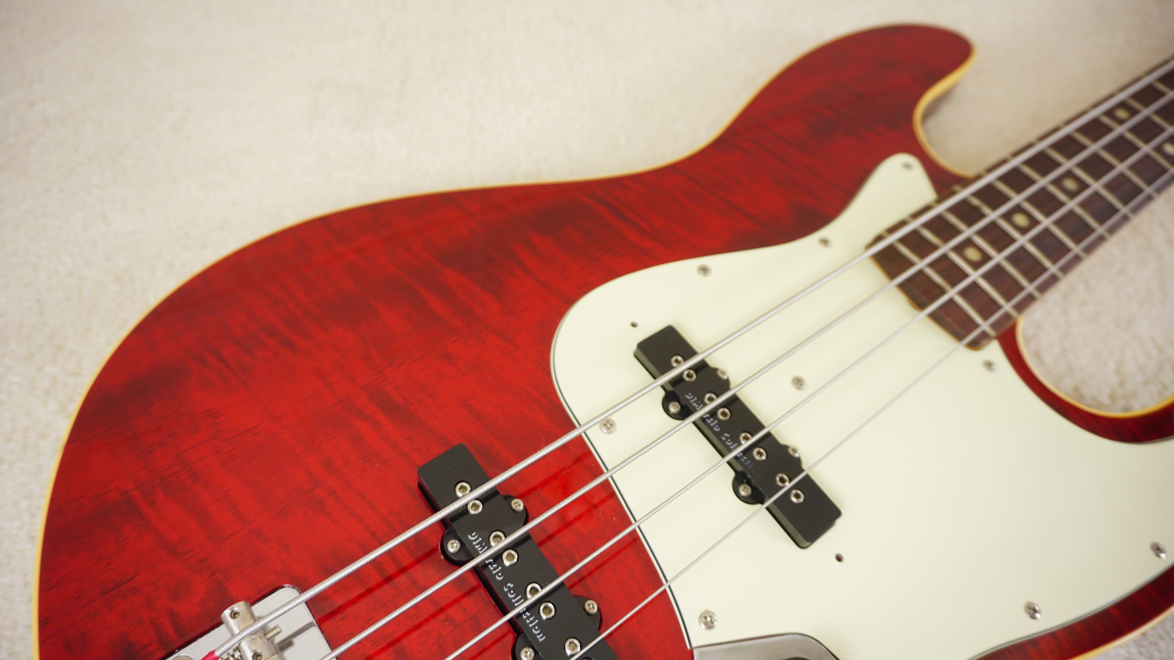 2005-06 Fender Japan AJB-100DMC Aerodyne Jazz Bass Flame Red DMC