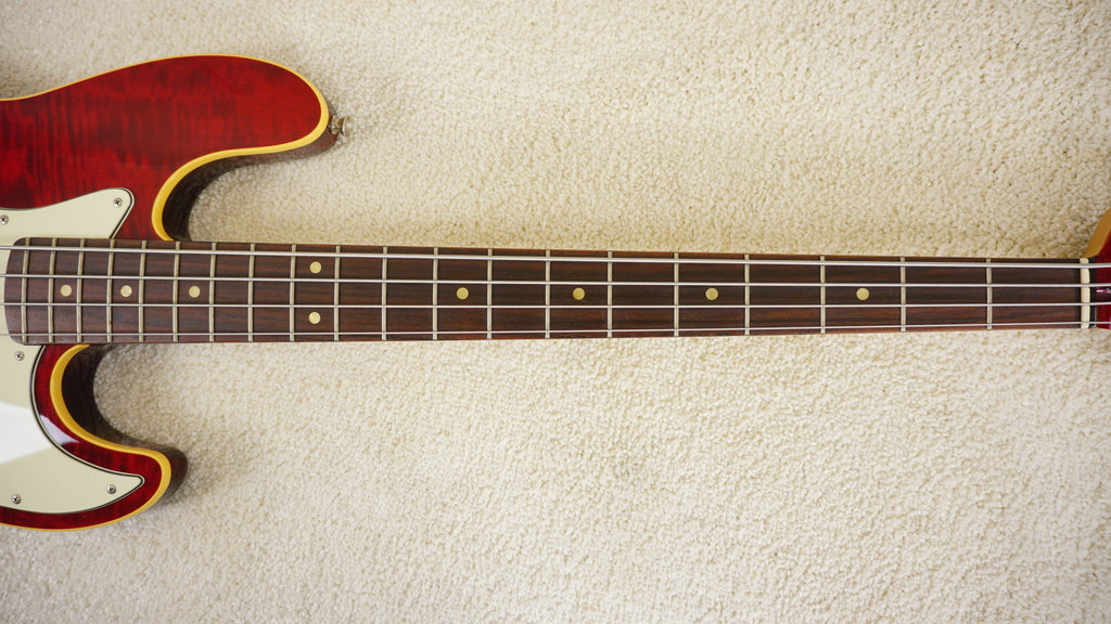 2005-06 Fender Japan AJB-100DMC Aerodyne Jazz Bass Flame Red DMC