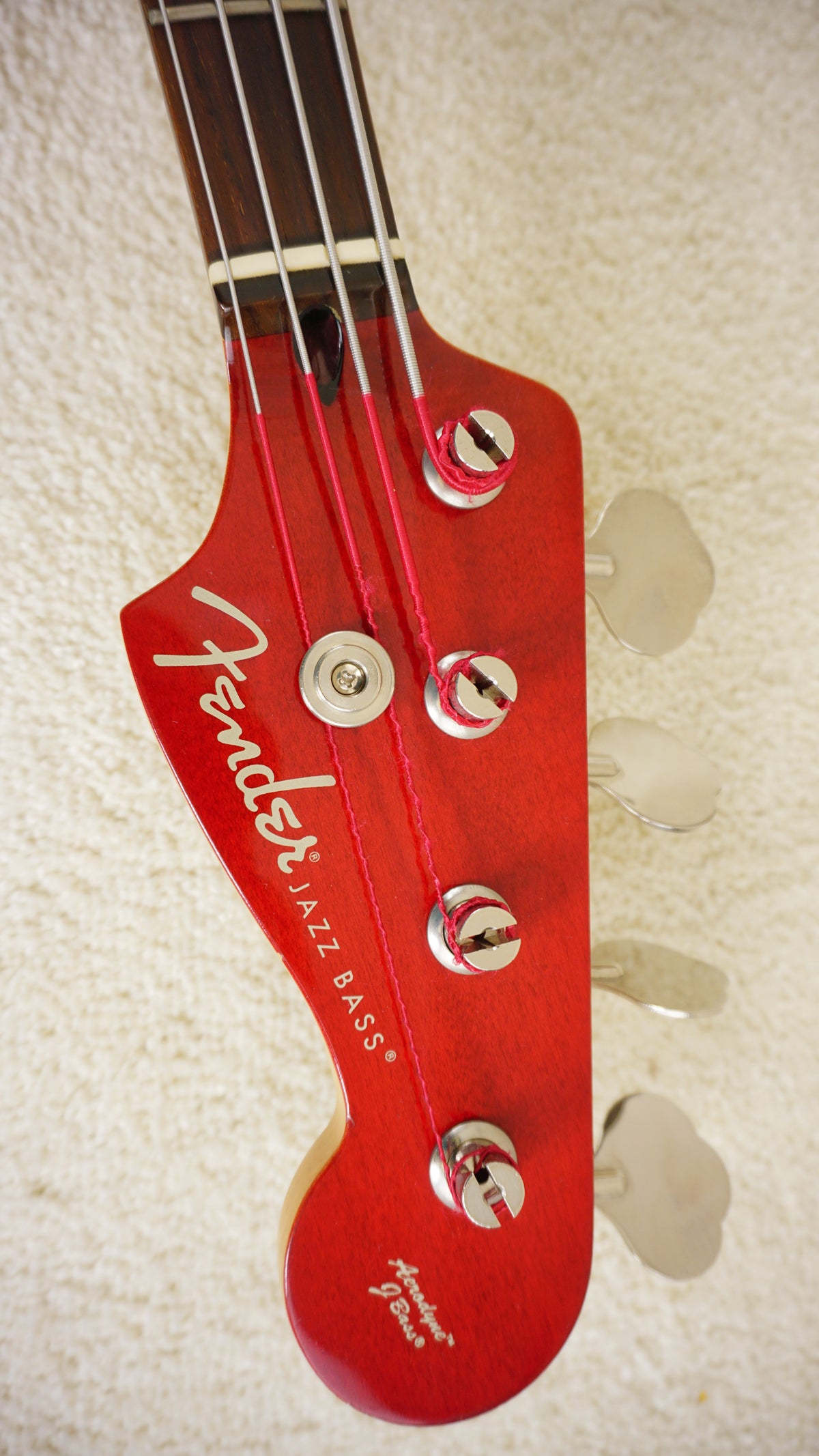 2005-06 Fender Japan AJB-100DMC Aerodyne Jazz Bass Flame Red DMC