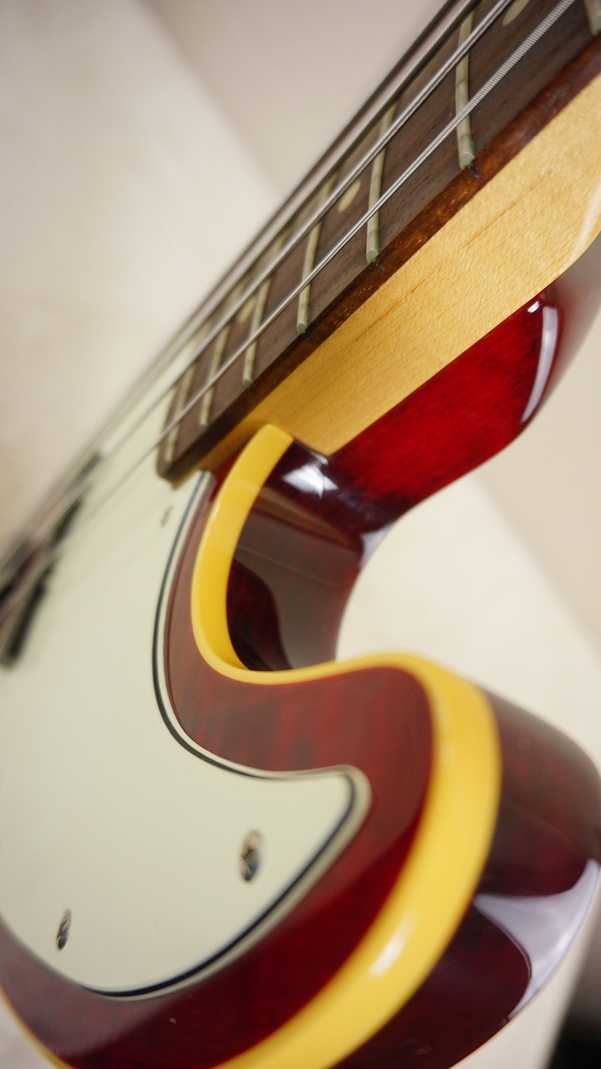 2005-06 Fender Japan AJB-100DMC Aerodyne Jazz Bass Flame Red DMC