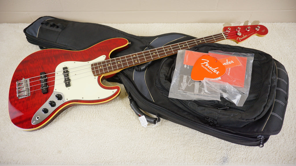 2005-06 Fender Japan AJB-100DMC Aerodyne Jazz Bass Flame Red DMC